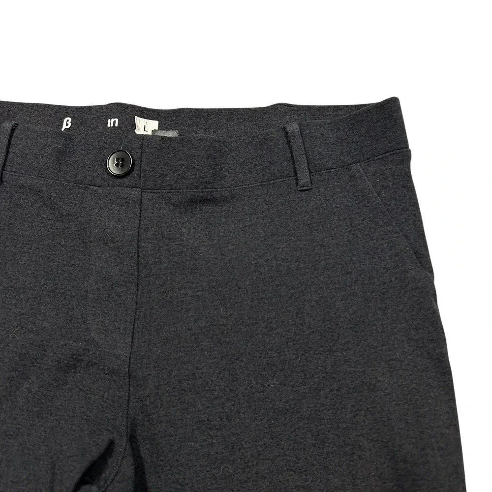 Betabrand Pants Women's Large‎ Gray Ponte Dress Pants Stretch Knit Comfy Work 1